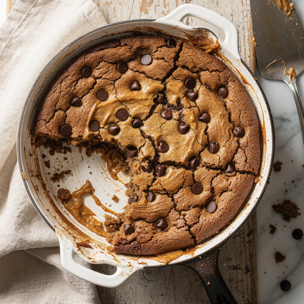 Flourless Peanut Butter Chocolate Chip Blondies