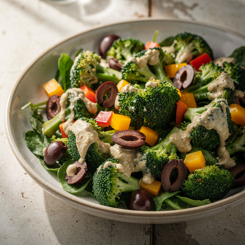 Mediterranean Broccoli Salad