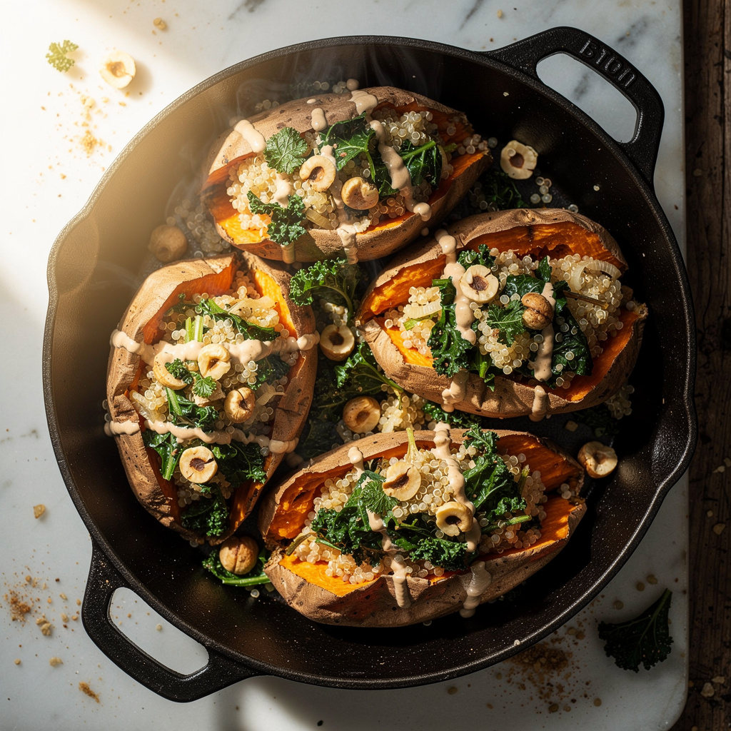 Quinoa Stuffed Sweet Potatoes