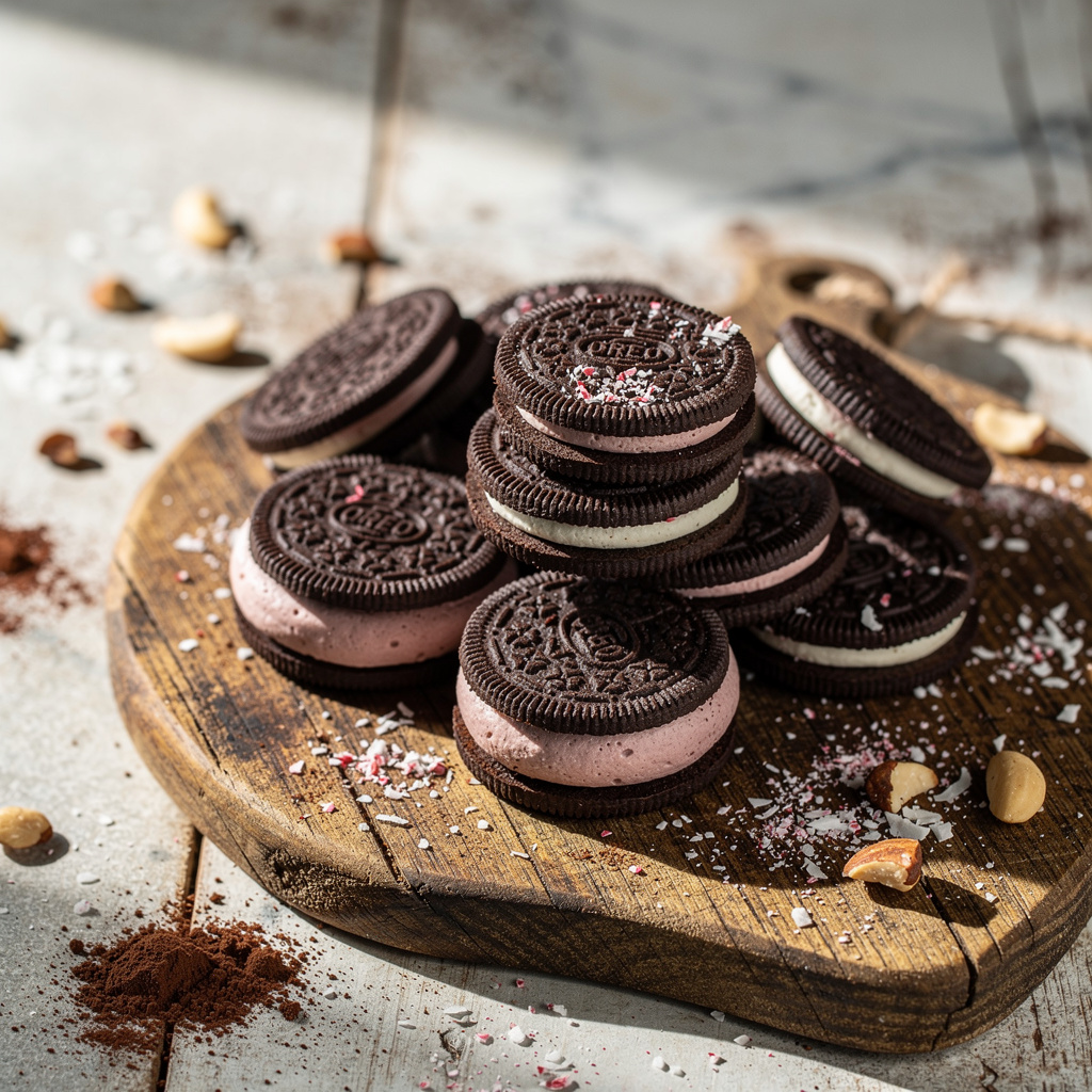Vegan Peppermint Oreos