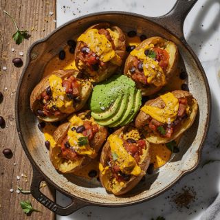 “Nacho” Vegan Baked Potato