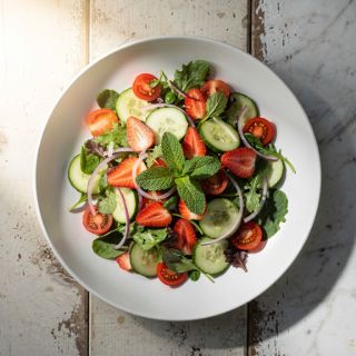 10-Minute Strawberry Cucumber Salad