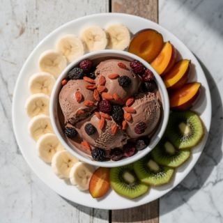 2-Ingredient Chocolate Banana Ice Cream
