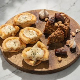 Air-Fryer Mini Pizzas with Alfredo Sauce