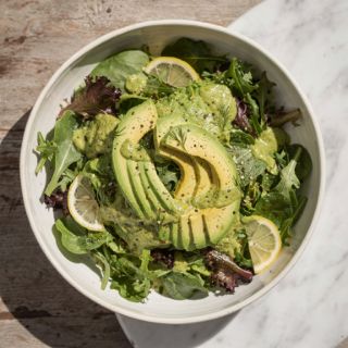 Avocado Caesar Salad (Vegan, Paleo)
