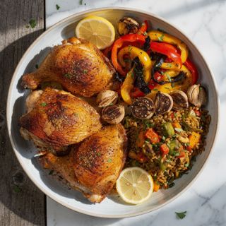 Baked Bone-In Chicken Thighs