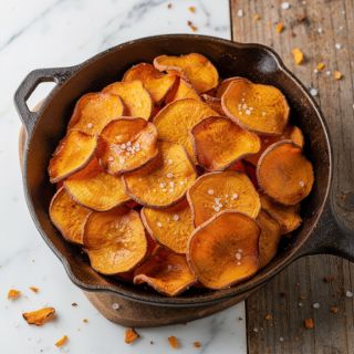 Baked Sweet Potato Chips (Perfectly Crisp!)