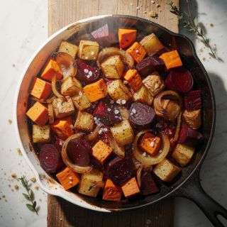 Baked Vegan Red Flannel Hash