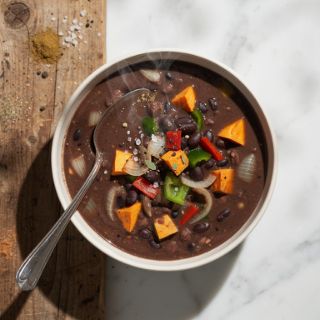 Black Bean and Sweet Potato Soup