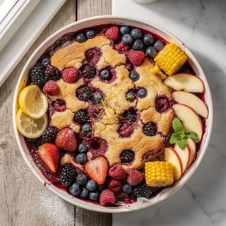 Bursting with Berries Cobbler