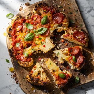Cauliflower Steak "Pizza"