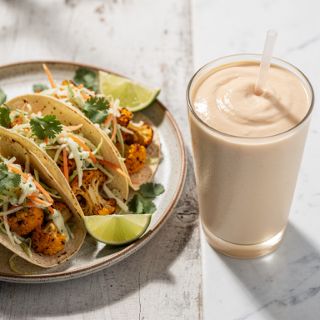 Cauliflower Tacos with Creamy Cilantro Slaw