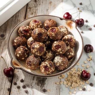Cherry Chocolate Chip Bliss Balls