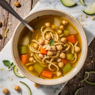 Chickpea Noodle Soup