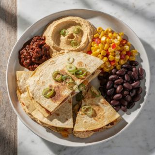 Chipotle Hummus Quesadillas