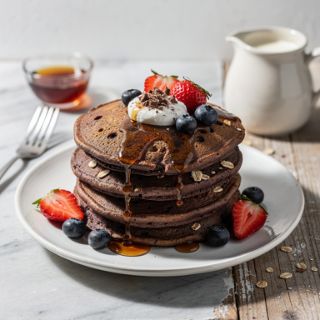 Chocolaty Black Bean Pancakes