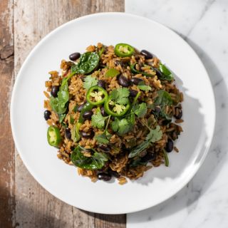 Green Chile Rice with Black Beans