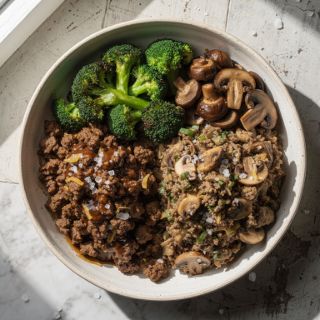 Ground Beef and Broccoli