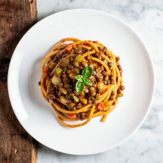 Hearty Lentil Ragu with Penne