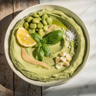 Lima Bean Pesto Hummus