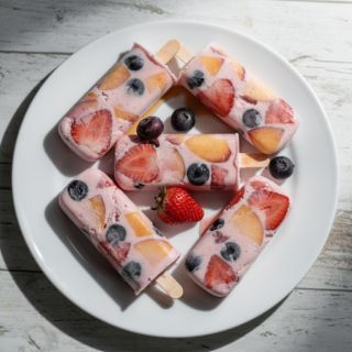 Loaded Strawberry Ice Pops