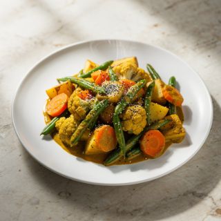 Mixed Winter Veggie Curry with Poppy Seeds