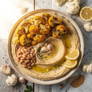 Roasted Cauliflower Hummus