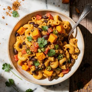 Southwest Sweet Potato Mac & Cheese