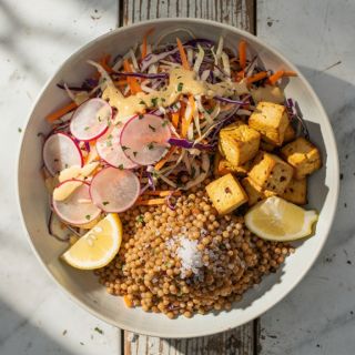 Spicy Citrus Slaw with Pearl Couscous