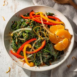 Spicy Collard Slaw