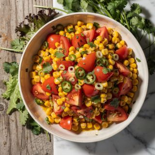 Spicy Corn and Tomato Salad