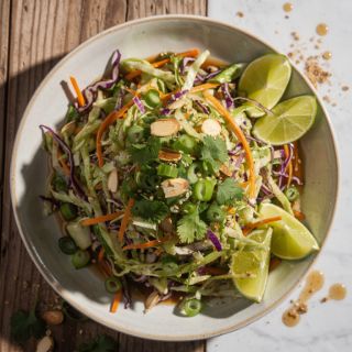 Sweet Sesame-Lime Cabbage Salad