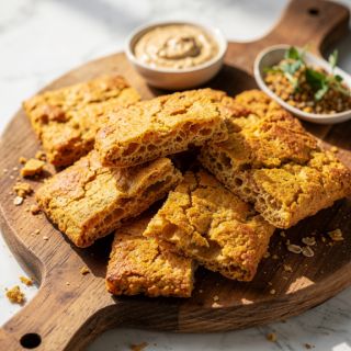 Vegan Cheesy Crackers