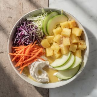 Vegan Pineapple Coleslaw