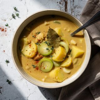 Vegan Potato Leek Soup