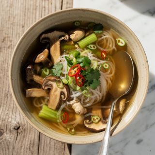 Wild Mushroom Vegan Pho