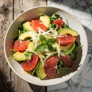 Ruby Grapefruit, Avocado & Fennel Salad