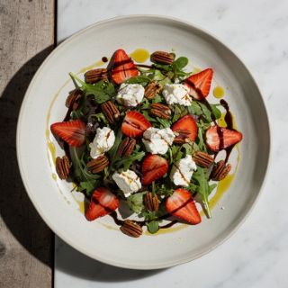 Strawberry, Pecan & Goats' Cheese Salad