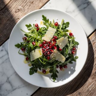Arugula, Parmesan & Pomegranate