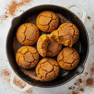 Pumpkin Snickerdoodles (Paleo, Grain-Free, Vegan)