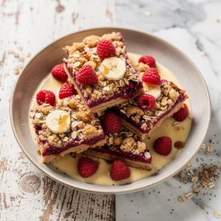 Raspberry Oatmeal Bars (Breakfast or Snack)