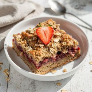 Strawberry Oatmeal Bars (Dessert)