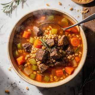 Easy Beef Barley Soup Instant Pot
