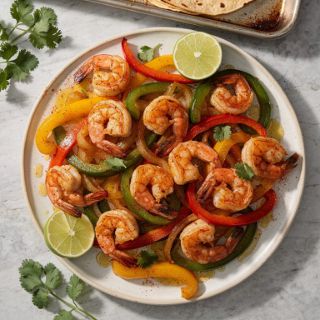 Sheet Pan Shrimp Fajitas