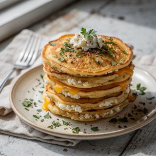 Cheddar Parsley Pancakes