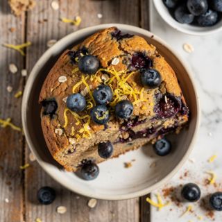 Healthy Lemon Blueberry Bread